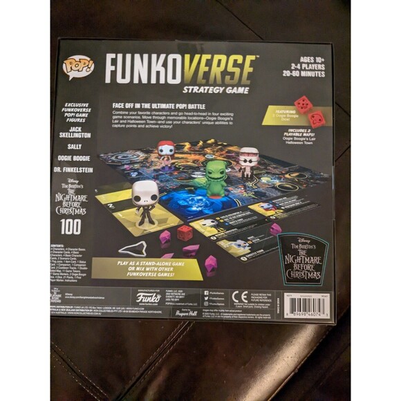 NIGHTMARE BEFORE CHRISTMAS FUNKOVERSE COLLECTORS STRATEGY GAME JACK SALLY - Picture 2 of 6
